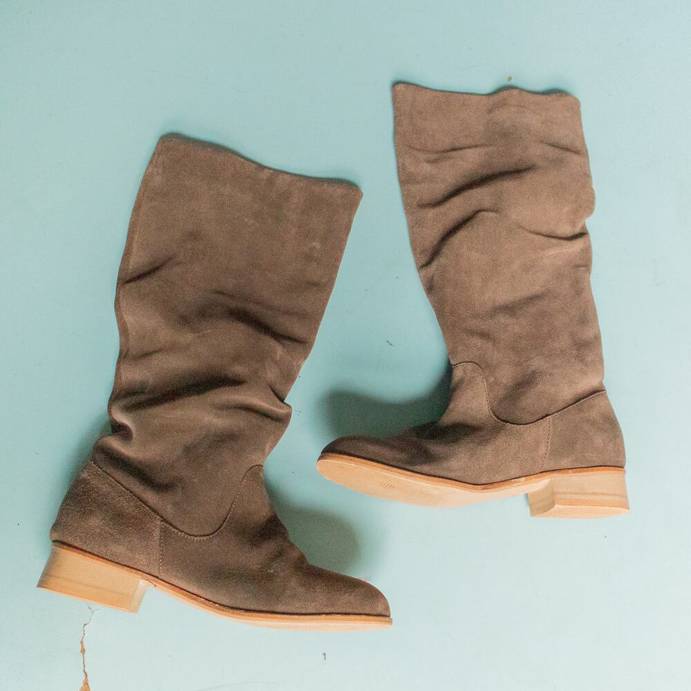Charles By Charles David Brown Heeled Boots